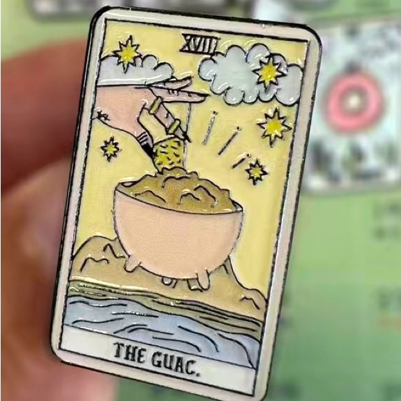 Jewelry - Tarot Card Brooch Pin~The Guac